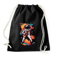 printfashion Űrhajós gitárral - Sportzsák, Tornazsák - Fekete