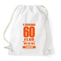 printfashion Az első 60 év! - Sportzsák, Tornazsák - Fehér