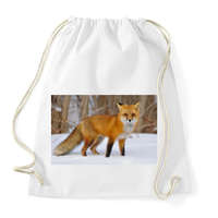 printfashion Vörös róka - Sportzsák, Tornazsák - Fehér