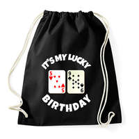 printfashion 59 POKER SZÜLINAP - Sportzsák, Tornazsák - Fekete