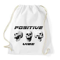 printfashion Positive Vibe - Sportzsák, Tornazsák - Fehér