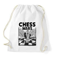 printfashion Sakk - chess wars - Sportzsák, Tornazsák - Fehér