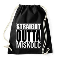 printfashion Straight Outta Miskolc - Sportzsák, Tornazsák - Fekete
