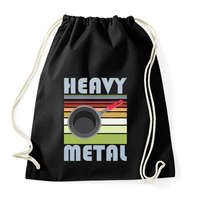 printfashion Heavy metal - Sportzsák, Tornazsák - Fekete