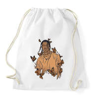 printfashion Travis Scott - Sportzsák, Tornazsák - Fehér