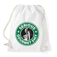 printfashion Sh*tbucks - Sportzsák, Tornazsák - Fehér