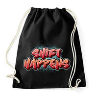 printfashion shift happens - Sportzsák, Tornazsák - Fekete