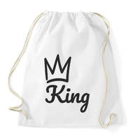 printfashion King - Páros minta - Sportzsák, Tornazsák - Fehér