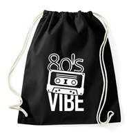 printfashion 80's vibe - Sportzsák, Tornazsák - Fekete