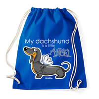 printfashion "My dachshund is a little ANGEL" - Sportzsák, Tornazsák - Bright royal