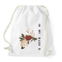 printfashion IN MY BLOOD - Sportzsák, Tornazsák - Fehér