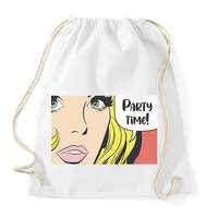 printfashion Party time! - Pop art - Sportzsák, Tornazsák - Fehér