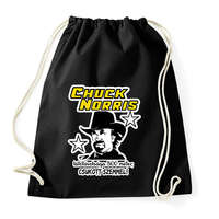 printfashion Chuck Norris látótávolsága csukott szemmel - Sportzsák, Tornazsák - Fekete