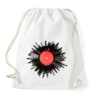 printfashion The vinyl of my life - Sportzsák, Tornazsák - Fehér