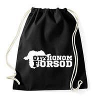 printfashion Otthonom Borsod (fehér) - Sportzsák, Tornazsák - Fekete