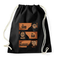 printfashion A jó, a rossz és Maurice - Sportzsák, Tornazsák - Fekete