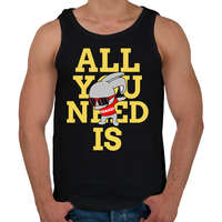 printfashion All you need is nyúl - Férfi atléta - Fekete