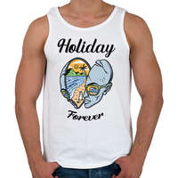 printfashion Holiday forever - Nyaralás - Férfi atléta - Fehér