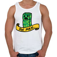 printfashion Aw man - Férfi atléta - Fehér