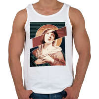 printfashion Szűz Mia - Férfi atléta - Fehér