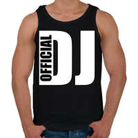 printfashion Official Dj - Férfi atléta - Fekete