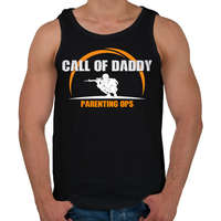 printfashion Call of Daddy apa vigyáz rád - Férfi atléta - Fekete