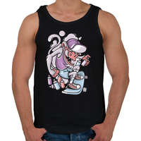 printfashion Deszkás majom - Férfi atléta - Fekete