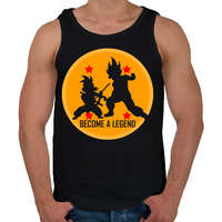 printfashion Dragon Ball - Légy Legenda! - Férfi atléta - Fekete