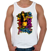 printfashion Deszkás - skater lány graffiti - Férfi atléta - Fehér