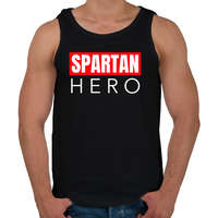 printfashion SPARTAN HERO - Férfi atléta - Fekete