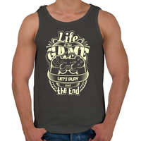 printfashion Az élet egy játék - Férfi atléta - Sötétszürke