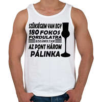 printfashion 180 fok = 3 feles - Férfi atléta - Fehér