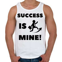 printfashion Success is mine - Férfi atléta - Fehér