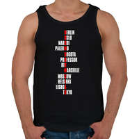 printfashion Boom Boom Ciao - Férfi atléta - Fekete