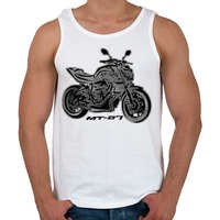 printfashion yamaha mt4 - Férfi atléta - Fehér