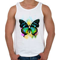 printfashion colorful butterfly - Férfi atléta - Fehér