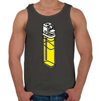 printfashion Lighter - Férfi atléta - Sötétszürke