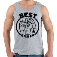 printfashion Best gamer - Férfi atléta - Sport szürke