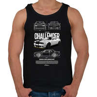 printfashion DODGE CHALLENGER - Férfi atléta - Fekete