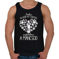 printfashion Megtaláltam a mancsod - Boston Terrier - Férfi atléta - Fekete