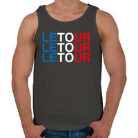 printfashion Le Tour - Férfi atléta - Sötétszürke