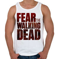 printfashion FEAR THE WALKING DEAD - Férfi atléta - Fehér