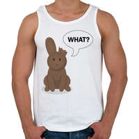 printfashion What? - Csoki nyuszi - Férfi atléta - Fehér