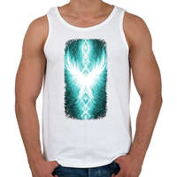 printfashion Szivárvány Híd - világoskék - Férfi atléta - Fehér