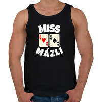 printfashion MISS MÁZLI - Férfi atléta - Fekete