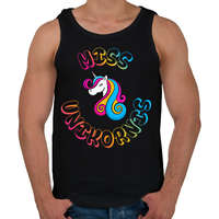 printfashion Miss Unikornis - Férfi atléta - Fekete