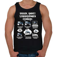 printfashion Traktoros szabadidő - Férfi atléta - Fekete