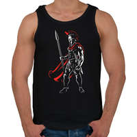 printfashion Spartan - Férfi atléta - Fekete