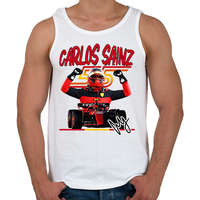 printfashion Carlos Sainz Ferrari - Férfi atléta - Fehér