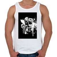 printfashion Jon Jones - Férfi atléta - Fehér